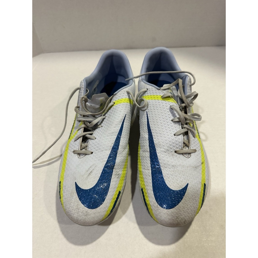 Nike Phantom GT Academy MG Soccer Cleats White Blue Yellow Mens Size 12